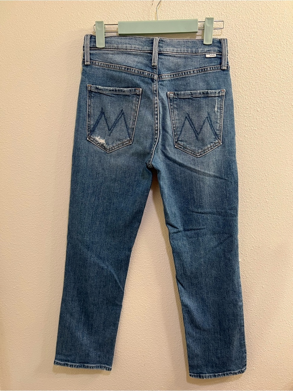 Mother The Pixie Tomcat Womens Button Fly Straight Leg Cropped Jeans - Picture 4 of 6